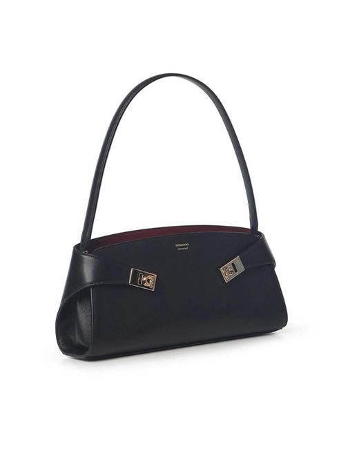 Ferragamo Black Shoulder Bags