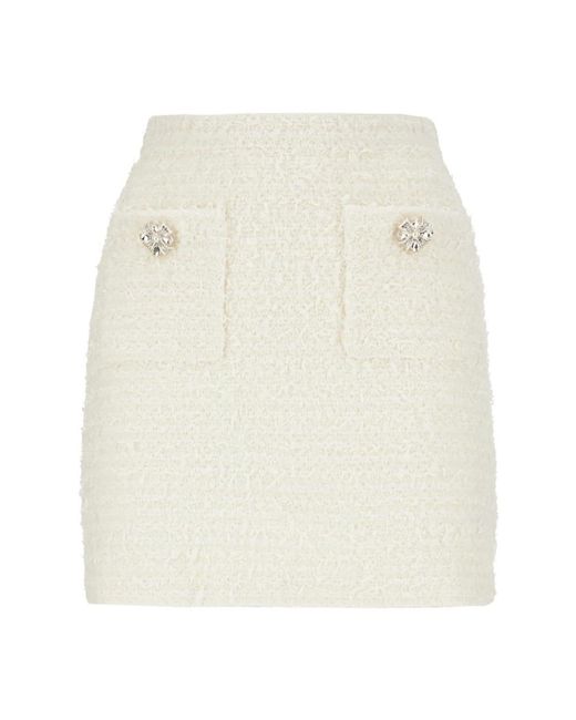 Self-Portrait White Short Skirts