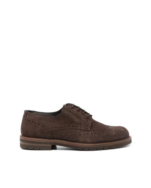 Corneliani Brown Laced Shoes for men