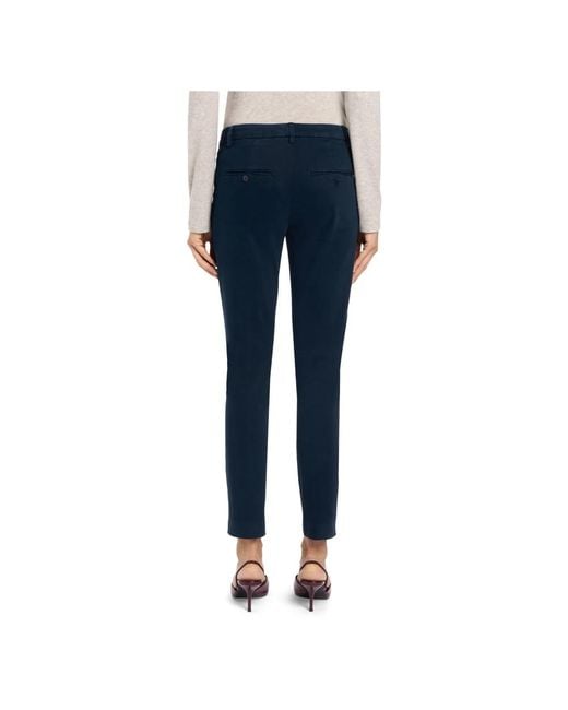 Dondup Blue Slim-Fit Trousers