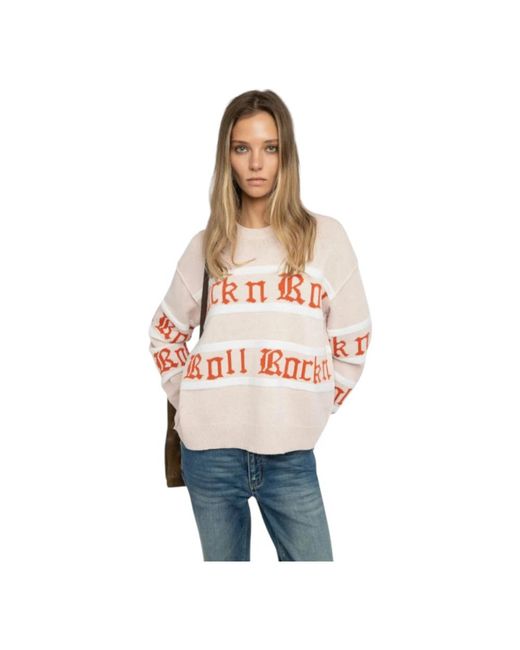Zadig & Voltaire White Round-Neck Knitwear