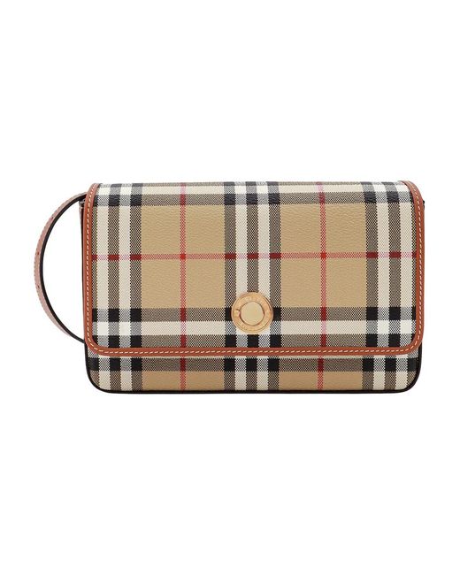Burberry Natural Check coated schultertasche