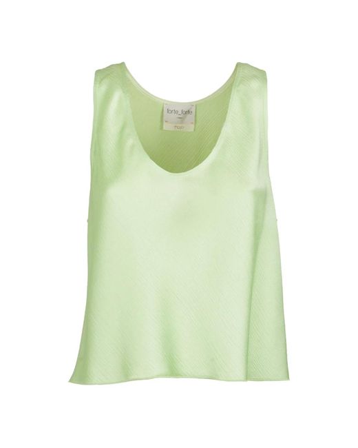 Tops > sleeveless tops Forte Forte en coloris Green