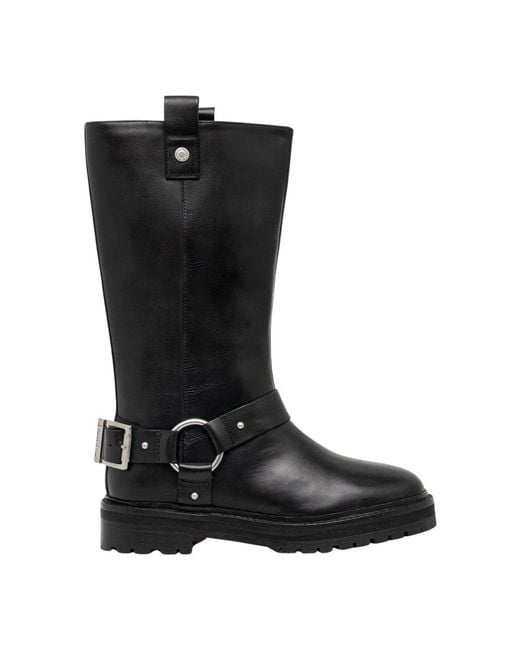 Barbour Black Freya Harness Boot