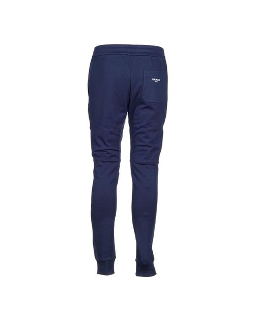 Balmain Blue Sweatpants for men