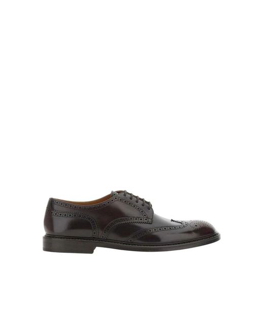 Doucal's Braune Brogue Wingtip Oxford Schuhe in Brown für Herren
