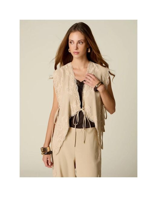 Oltre Jassen ,Suit Vests in het Natural