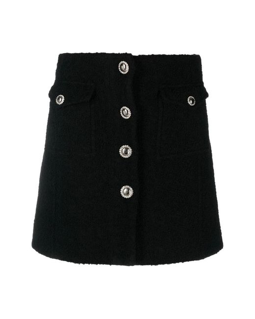 Alessandra Rich Black Short Skirts