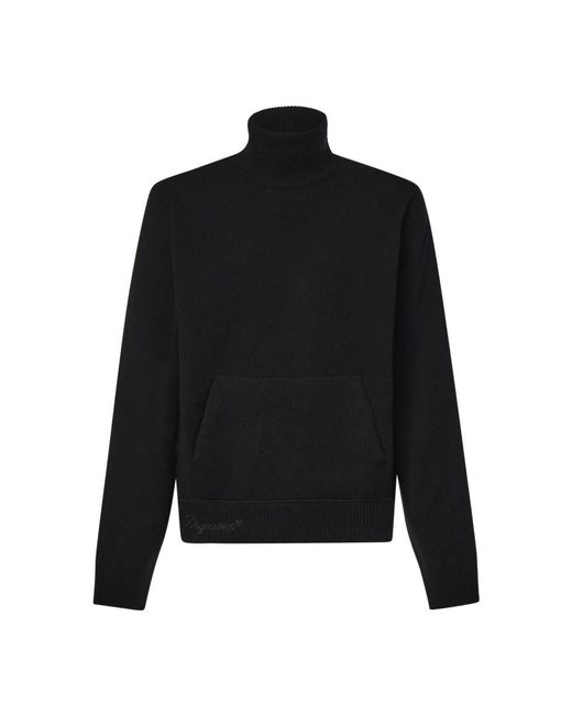 DSquared² Wool Pullover in het Black voor heren