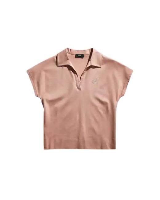 Fay Pink Polo Shirts