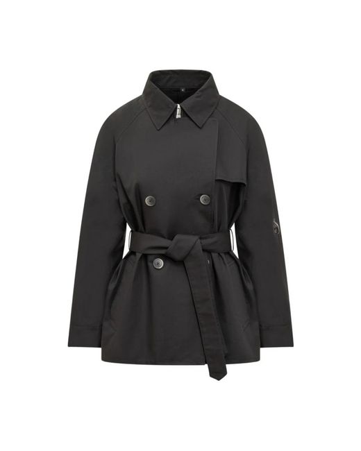 Fay Black Double-Breasted Coats