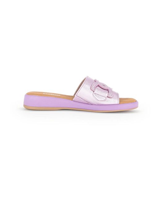 Flat sandals di Gabor in Purple