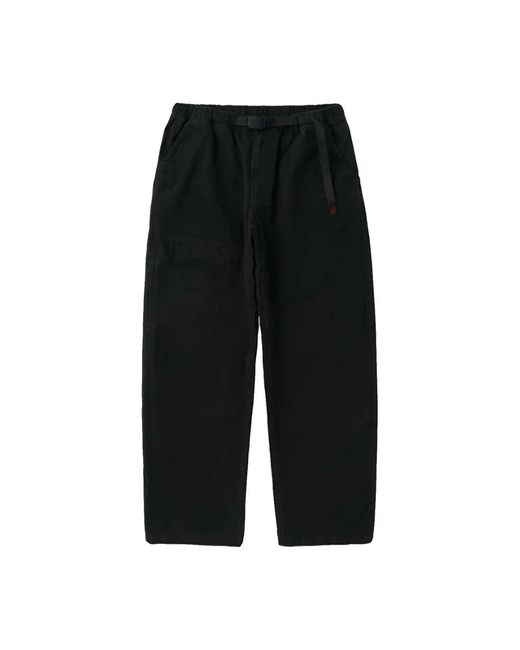 Gramicci Black Straight Trousers for men