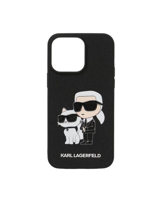 Karl Lagerfeld Black Phone Accessories
