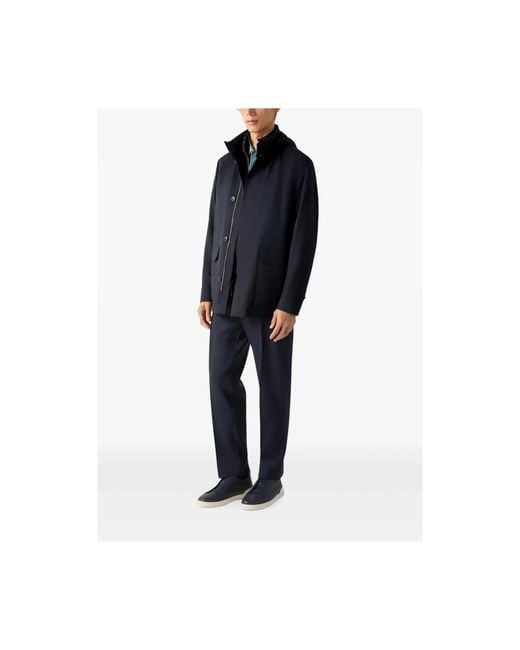 Zegna Blue Suit Trousers for men