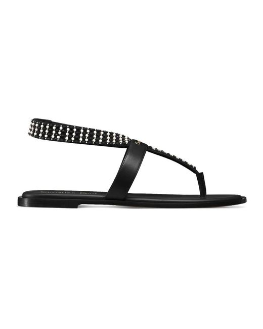 Dior Black Eclat Thong Sandal
