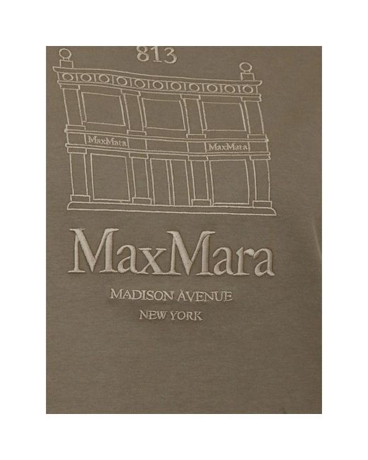Max Mara T-Shirt 'S in het Natural