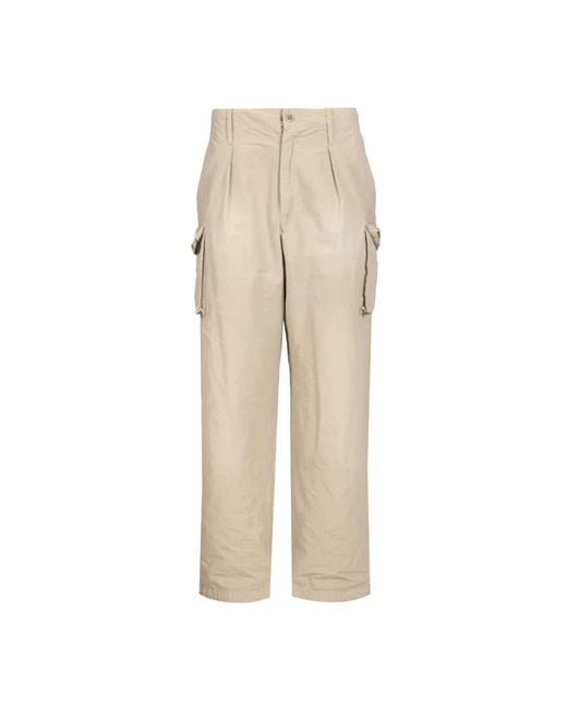 Maison Margiela Natural Wide Trousers for men