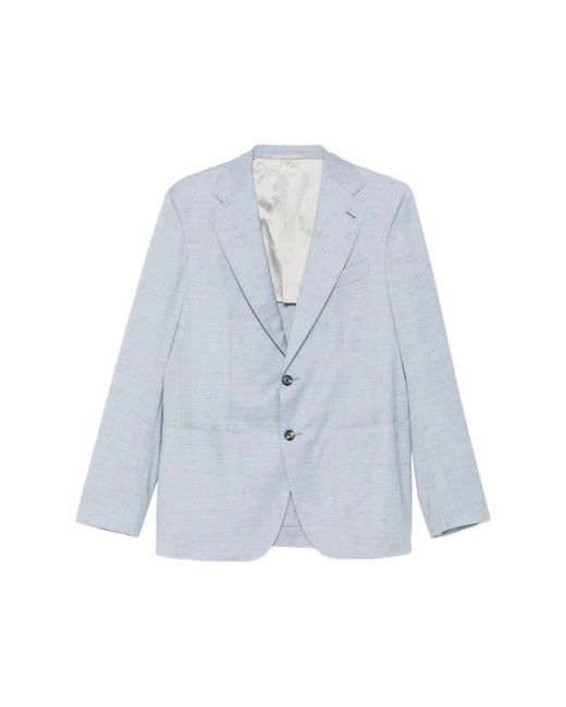 Caruso Blue Blazers for men
