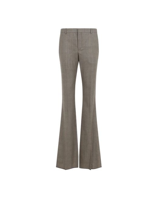 Saint Laurent Gray Wide Trousers