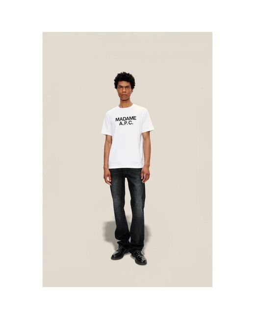A.P.C. T-Hemden in het White