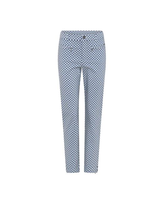 Cro Blue Slim-Fit Trousers