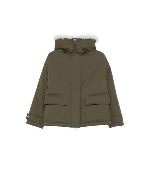 Yves Salomon Green Winter Jackets