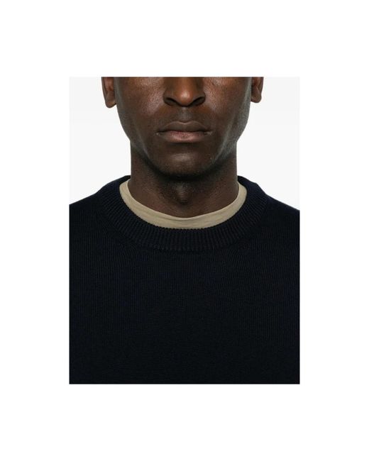 La Fileria Black Round-Neck Knitwear for men