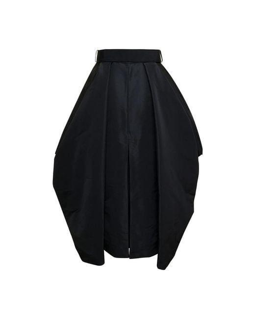 Alexander McQueen Black Midi Skirts