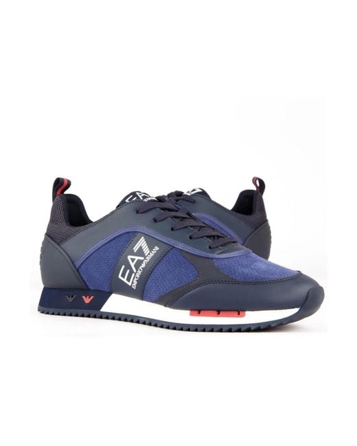 EA7 Evolution Suede in het Blue voor heren