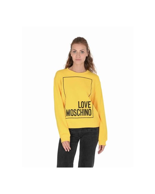 Love Moschino Yellow Sweatshirts