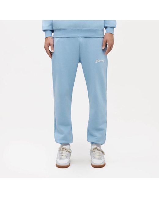 flâneur Lichtblauwe Signature Sweatpants in het Blue voor heren