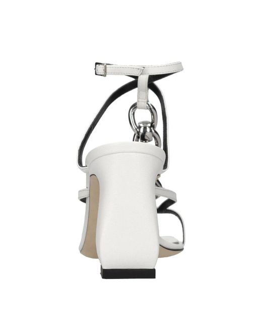 Sergio Rossi White High Heel Sandals