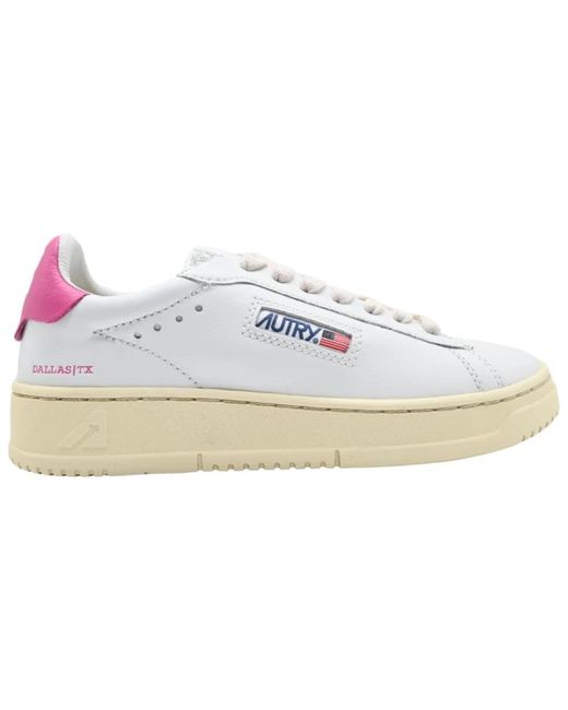 Autry White Weiße bubble low top sneakers