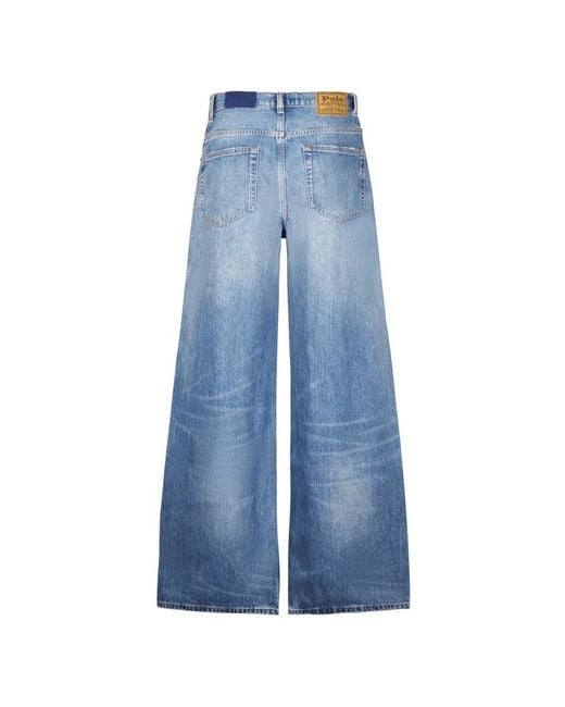 Polo Ralph Lauren Blue Wide Jeans