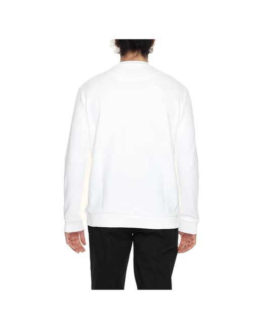 Alviero Martini 1A Classe Weiße baumwoll-sweatshirt mit langen ärmeln in White für Herren