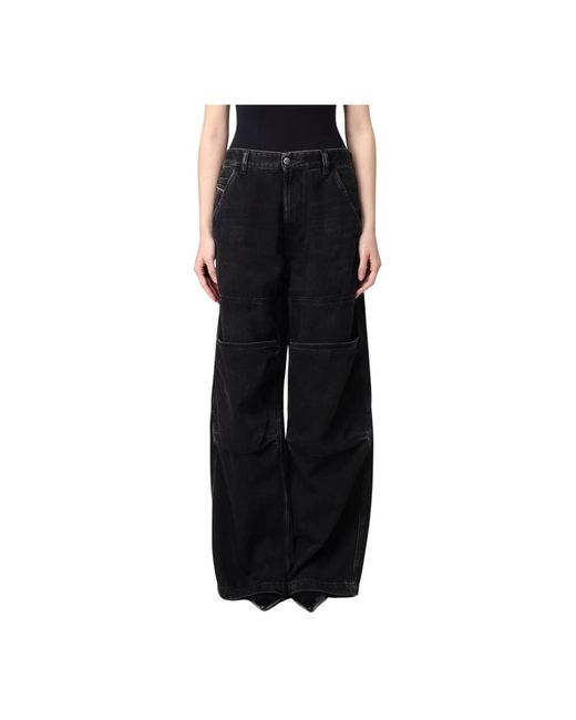 DIESEL Black Wide Jeans