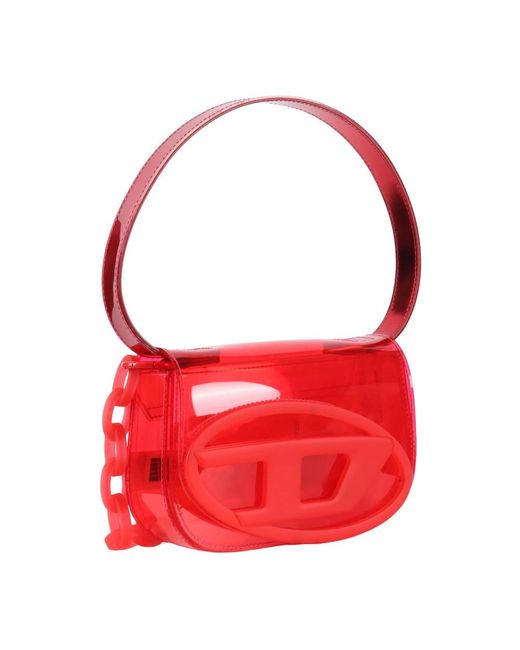DIESEL Red Shoulder Bags