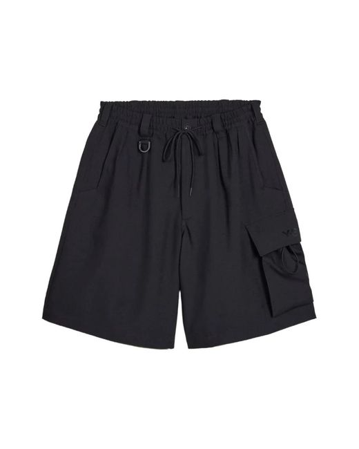 Y-3 Blue Casual Shorts for men