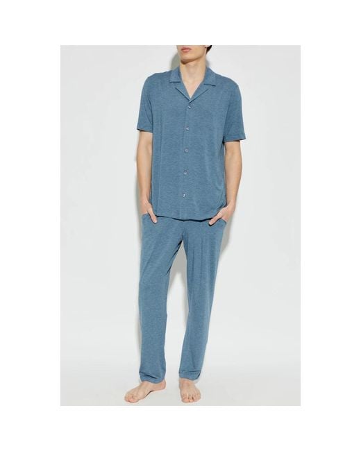 Pyjamas di Hanro in Blue da Uomo