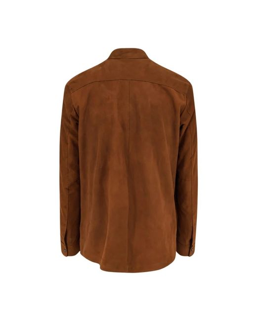 DFOUR® Brown Casual Shirts for men
