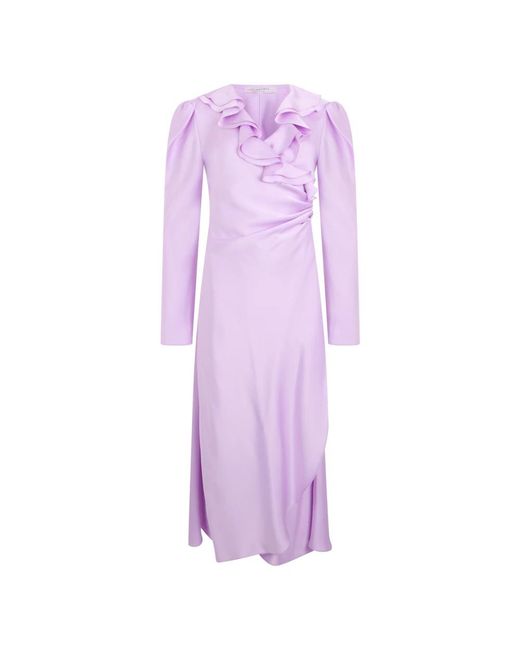Philosophy Di Lorenzo Serafini Purple Midi Dresses