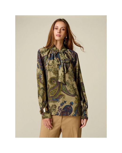 Blouses Oltre de color Green
