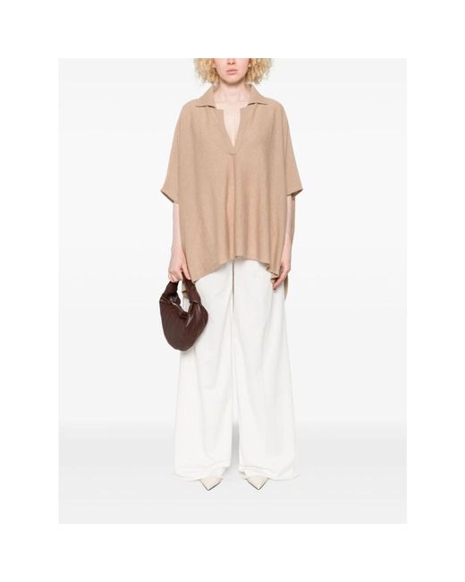 V-Neck Knitwear Liviana Conti en coloris Natural