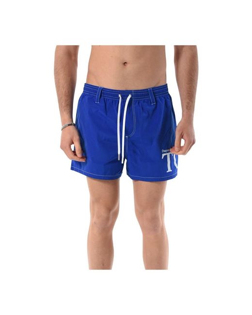 Boxer pantaloncino mare slim fit di DSquared² in Blue da Uomo