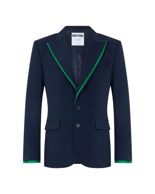 Moschino Elegante Blazer Met Contrasterende Details in het Blue voor heren