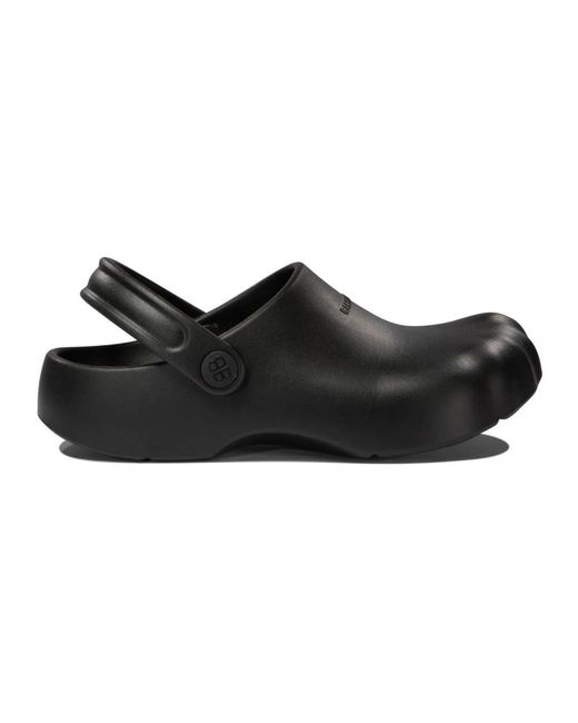 Balenciaga Black 'Sunday' Slides