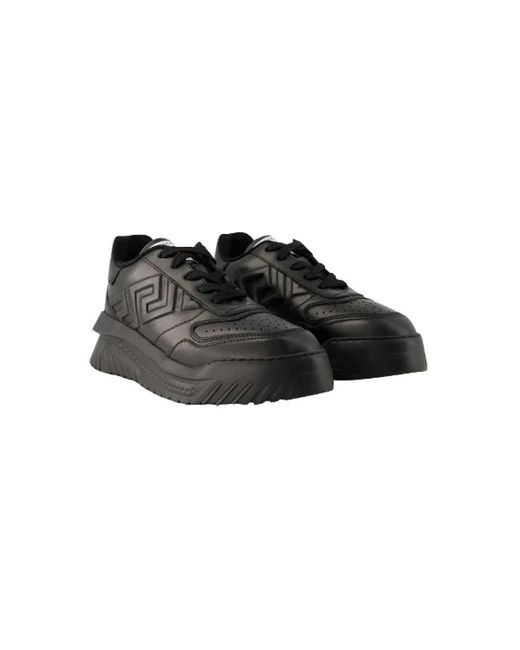 Versace Black Leder sneakers