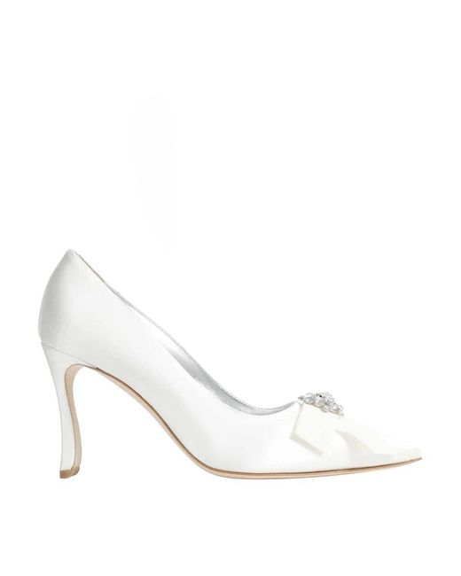 Manolo Blahnik White Pumps