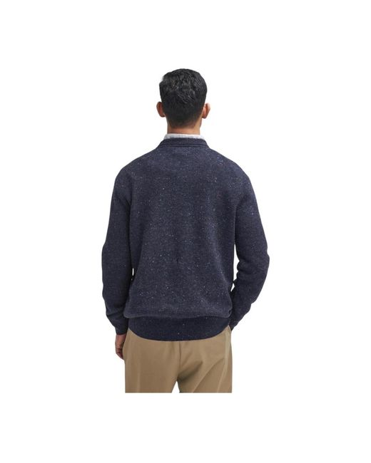 Barbour Blue Round-Neck Knitwear for men